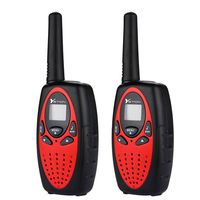 YETION Twin Walkie Talkies for Kids Two Radio Long Range 22 Channel UHF Built-in Microphone Hand Free Toy Walkie Talkie Two Set (Red)