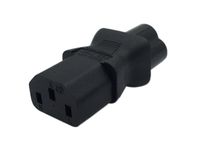 Cerrxian IEC 320 C13 3 Pin Female to C6 3 Pin Male AC Power Adapter Converter for Laptop Printer Notebook