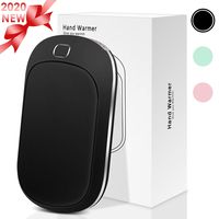 Portable Hand Warmer, 5200mAh Power Bank Rechargeable Type-C Hand Warmer Heater Pocket Electric Handwarmer,Double-Side Quick Heating＆4 Levels Adjustable,Perfect for Skiing Climbing Hiking Winter,Black