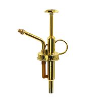 OFFIDIX Gold Plastic Sprayers Watering Nozzles is Suitable for All of OFFIDIX's Glass Sprayer Bottles Plastic Nozzle & Top Pump for Small Glass Watering Bottle (Gold)