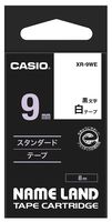 Casio 9mm Label Printer Cartridge Black Print on White Tape