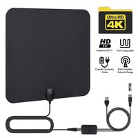 ZBmiluddeer TV Antenna,Indoor Digital HD 1080P 50 Miles TV Antenna HDTV Aerial with Signal Amplifier