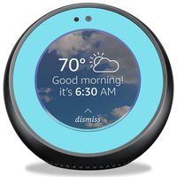 MightySkins Skin Compatible with Amazon Echo Spot - Solid Baby Blue | Protective, Durable, and Unique Vinyl Decal Wrap Cover | Easy to Apply, Remove, and Change Styles | Made in The USA