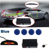 Auto Wayfeng WF Car Numeral Color LED Display Parking Reverse Backup Radar Monitor System with Backlight Display + 4 Sensors, Dark Blue