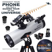 Celestron - StarSense Explorer LT 114AZ Smartphone App-Enabled Telescope - Works with StarSense App to Help You Find Stars, Planets & More - 114mm Newtonian Reflector - iPhone/Android Compatible