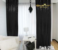 ShinyBeauty 3FTX6FT-Black-Sequin Backdrop Photo Booth Curtain Black Sequin Fabric Wedding/Birthday Christmas Decorations