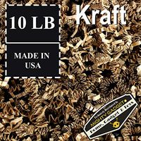 Mighty Gadget Brand 10 LB Value Pack Crinkle Cut Paper Shred Filler for Packing and Filling Gift Baskets, Gift Boxes Natural Craft Bedding in Brown Kraft (10 LB)