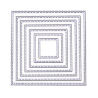 ZbFwmx Square Cutting Dies Stencil DIY Scrapbook Album Paper Card Embossing Tool