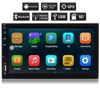 New Eincar Android 6.0 Car Stereo Radio Double Din with Bluetooth GPS Navigation Quad Core, Support Mirror Link, WiFi, Backup Camera in, 64GB USB SD, 7 inch Touch Screen,External Mic,Remote Control