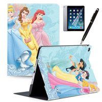 LJX iPad 7th Generation 10.2" 2019 Case Mickey Minnie Mouse Cute Cartoon Cover PU Leather Stand Protection Smart Auto Sleep/Wake Shell Compatible for Apple iPad 10.2 inch 2019#C