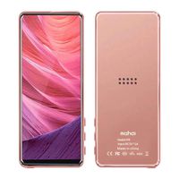 Rosymity Portable MP3 Player, Bluetooth 3.5 Inch Full Touch Screen Player Built-in Speaker, Expandable 128GB TF Card Upgrade