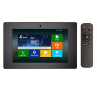 HELMER Bluetooth Amplifier in Wall, Home Stereo Audio System, 5 Inches Video Player with Touch Screen, Black, BM207M