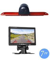 Night Vision 3rd Brake Light Reversing Backup Camera +7.0 inch TFT Monitor Display for VW Crafter/Freightliner Sprinter/Mercedes Sprinter W906 324H 524H Dodge Sprinter 1500 2500 3500