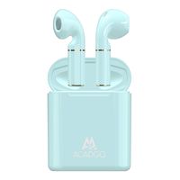 Bluetooth 5.0 Earbuds, ACADGQ Wireless Headphones Stereo Sports Earphone in-Ear Earphones for Running with Built-in Mic for iPhone (Green)