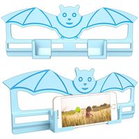 Besthouse Wall Mount Phone Holder, Adjustable Size, Reuse strip, Damage-Free Universal Dock, Three-Dimensional Design, Wall Mount for Smartphone, Tablet, Kindle(Blue)