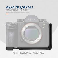 2019 new LPS-A9/A73/A7R3/A7M3 L plate Camera Vertical Shoot Aluminum alloy CNC machining Quick Release L Type Plate for A9/A73/A7R3/A7M3 camera