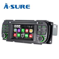 ASURE Car DVD Player Touch Screen GPS Navigation Bluetooth Multimedia Stereo in Dash Radio for Jeep Grand Cherokee Dodge RAM Sebring (V3CGC) 