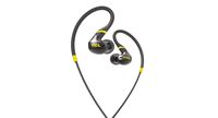 TCL Actv100 in-Ear Earbuds Active Noise Isolating Wired Secure Fit Sweatproof Headphones with Built-in Mic - Black