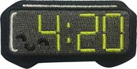 C&D Visionary P-DSX-4734 DSX Weed Indeed 420 Alarm Clock Patch, Multi Color