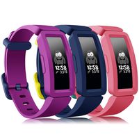 findway Compatible with Fitbit Ace 2 Bands for Kids 6+, Soft Silicone Bracelet Accessories Sport Strap Boys Girls Wristbands Compatible for Fitbit Inspire HR & Ace 2