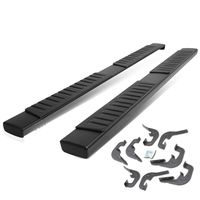 Pair OE Style Aluminum 6 Inches Nerf Step Bar Running Boards for Chevy Silverado/GMC Sierra Crew Cab 07-18