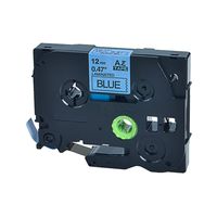 NineLeaf 1 PK Replacement Black on Blue Label Tape 12mm Compatible for Brother P-Touch TZe 531 TZ 531 use for PT1100 PT-D210 PT-D400 PT-D600 Label Maker