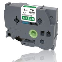 WJHHC 1Pack Compatible for Brother P-Touch Laminated Tze 745 Tz 745 Label Tape Cartridge TZ-745 TZe 745 White on Green18mm (3/4 Inch)