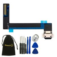 Mencia Parts For iPad Air 2 2nd Gen Black Charger Charging Connector Dock Connector Port Flex Cable Replacement Part + Free Tool Kit