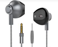 Earphones Half in-Ear Earphone with Microphone Headset.Ear Headphones with Microphone and Noise Isolating Headset for Apple iPhone iPod iPad Samsung Galaxy S7 S8 and Android Devices
