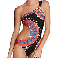 Women Bikini,Todaies Women Sexy Printing Backless Swimwear Mid Waist Swinsuit Push-up Padded Bra Bikini 2018 (S, Multicolor)