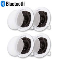 Acoustic Audio R191 Bluetooth in Ceiling Flush Mount Powered 4 Speaker Set