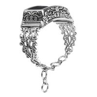 somoder Bling Bands Compatible with Fitbit Inspire HR/Fitbit Inspire/Fitbit Ace 2, Vintage Chain Jewelry Rhinestone Bracelet with Carved Protective Cover for Women Ladies Girls