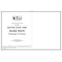 NOAA Chart 14886: Inland Route, Cheboygan to Conway (14 Page Booklet)