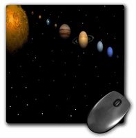 3dRose LLC 8 x 8 x 0.25 Inches Mouse Pad, Alignment of Our Solar System (mp_40282_1)