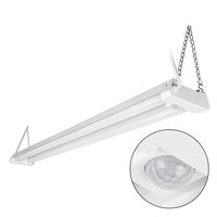 LEONLITE 4ft Linkable LED Motion Activated Utility Shop Light, 40W (120W T8 Tubes Equiv.) LED Ceiling Fixture, 4100lm, Energy Star & ETL Listed, 5000K Daylight, for Garage/Basement/Workshop