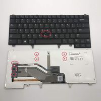Sierra Blackmon Replacement Keyboard with Backlit and Pointer for Dell Latitude E6420 E6320 E6330 E6430 E6440 E5420 E5430 E6420 ATG series Black US Layout, Compatible part number CN5HF 0CN5HF