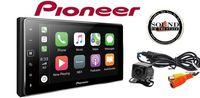 Pioneer MVH-1400NEX Digital Multimedia Video Receiver with 6.2" Capacitive Touchscreen Display, Apple CarPlay (Does NOT Play CDs) w/Universal Backup Camera & a SOTS Air Freshener