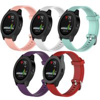 QGHXO Band for Garmin VivoActive 3, Soft Silicone Replacement Watch Band for Garmin VivoActive 3 / Garmin Vivoactive 3 Music/Garmin Forerunner 645 Music (5PCS Bands-Girl, Small)
