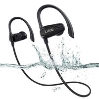 Laud Sports Bluetooth Wireless Sweat-Proof in-Ear Earphones for Smartphones - Black