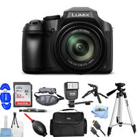 Panasonic Lumix DC-FZ80 Digital Camera #DC-FZ80K PRO Bundle with 32GB SD, Flash, Tripods, Gadget Bag, HDMI Cable + More [International Version]