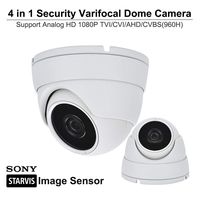 101AV 1080P True Full-HD Security Dome Camera 2.8-12mm Variable Focus Lens 2.4Megapixel STARVIS Image Sensor IR in/Outdoor WDR OSD Works w/ 1080P TVI 1080P AHD 1080P CVI & Standard Recorder only