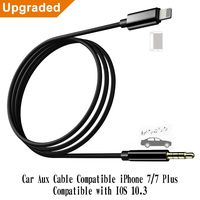 Buteny Car Aux Cable Compatible with iPhone 7/8/X, [Upgraded] 3.5mm Premium Auxiliary Audio Cable Accessories