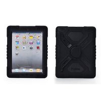Pepkoo Spider-man Military Heavy Duty Case for Apple iPad Air/5, iPad 4/3/2, iPad Mini 2/1, Kidproof Shockproof Rainproof Dropproof iPad Case (Black/Black, For Apple iPad Mini 2/1)