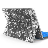 igsticker Ultra Thin Premium Protective Back Stickers Skins Universal Tablet Decal Cover for Microsoft Surface Pro 4/ Pro 2017/ Pro 6(2018 Released) 000992 Cherry Blossoms　Monochrome