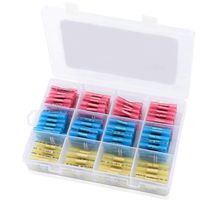 Heat Shrink Insulated Butt Connectors 220PCS - Waterproof Terminal Connector Kit by Pro Fuse- Suitable for Automotive, Marine and Electrical spliced Wire sealing - Colour Coded(3 Colour | 3 Sizes)