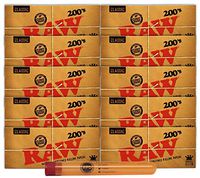 RAW King Size Slim 200 (10 Pack, 2000 Papers) with XL Rolling Paper Depot KewlTube