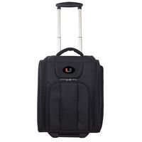 NCAA Miami Hurricanes Deluxe Wheeled Laptop Overnighter