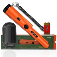 ForDoc Pinpoint Handheld Metal Detector pinpointer - Metal detectors for Adults and Kids Include a 9V Battery and a Belt Holster Orange