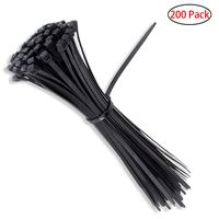 Cable Zip Ties Nylon Heavy Duty Self Locking Wire Ties 12 inch 200 Pieces Black