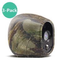 Silicone Skins Compatible for Arlo Security Cameras, Taken Protective Cover Case for Arlo HD Wireless Camera, for Netgear Accessories (3 Pack, Camouflage)